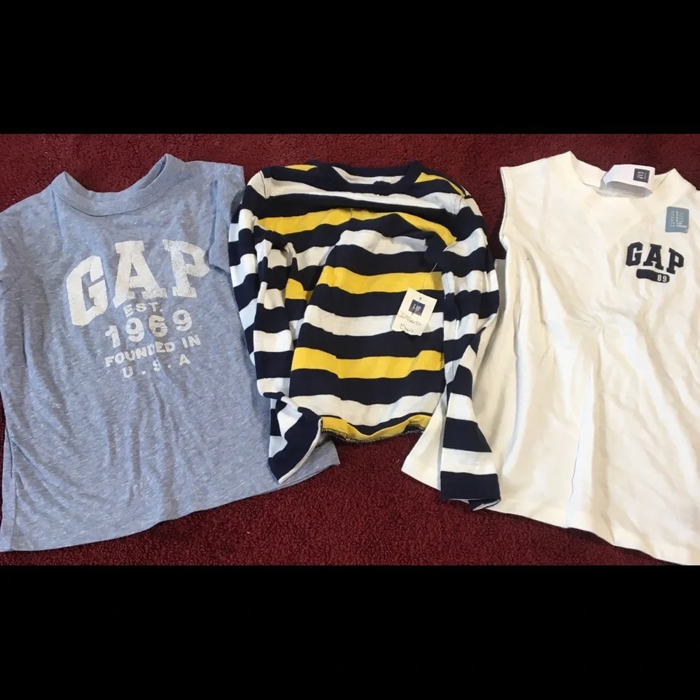 Gap boys long, short and no sleeve tee (tank top)